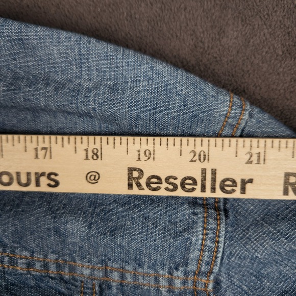 Levis Denim Trucker Jacket Mens XXL Blue‎ Cotton Classic Fit Button Up 72334 - Picture 9 of 12